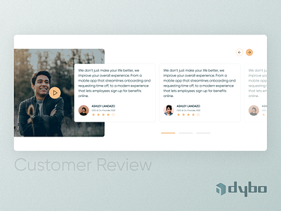 👨‍👩‍👦 Customer Review - Dybo, designed in Figma