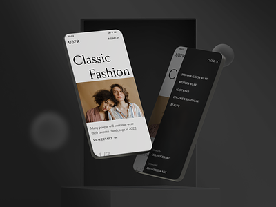 👗👚 Typographic Fashion Website Mobile - Designed in Figma