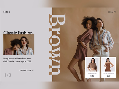 Typographic Fashion Website Mobile - Designed in Figma 👗👚 animation design ecommerece fashion fashion website figma interaction typography ui ui design ux web website