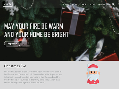 Updated: Christmas Eve Web Design design flat illustration ui web website