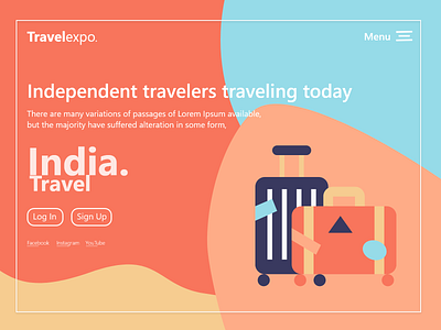 Travel Website UI design ui web website