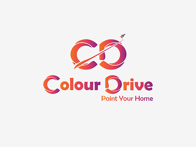 Logo for ColourDrive branding design flat icon illustration logo logo design logodesign logos logotype typogaphy