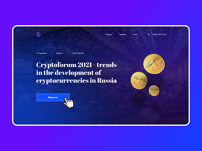 Cryptoforum 2021 [concept] bitcoin crypto graphic design typography ui