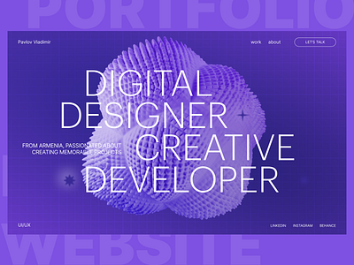 Design portfolio concept design typography ui ux