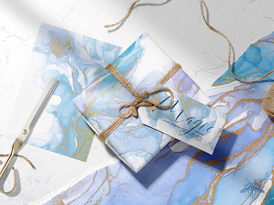 MAGIC WINTER | Ink backgrounds abstract gold graphic design illustration ink ocean winter