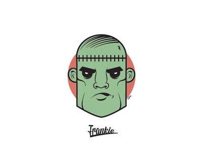 Make it Creepy - Frankie character comics creepy design frankenstain graphic halloween horror illustration illustrator monster vector