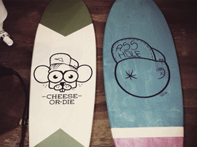 HandMade Boards boards character design graphic handmade illustration mouse screenprinting skate skateboard skater