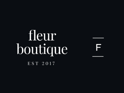 Fleur Boutique | Florist brand identity branding logo design