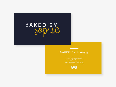 Baked By Sophie Business Cards