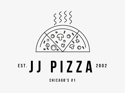 JJ Pizza | Daily Logo Challenge | Pizza Logo and Illustration