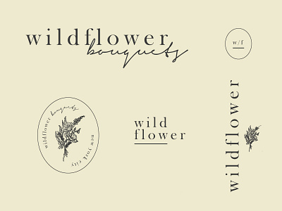 Wildflower bouquets / nyc brand brand identity branding flower flower shop logo logo a day logo challenge logo design thirtylogo wildflowers