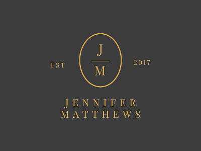 Logo a day | Jennifer Matthews brand design branding logo logo design photography logo