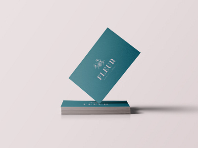 Fleur Boutique | Print Design | Stationary | Business Card brand design branding business cards illustration logo print design