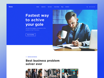 Nova-Business & Consulting website template for free.