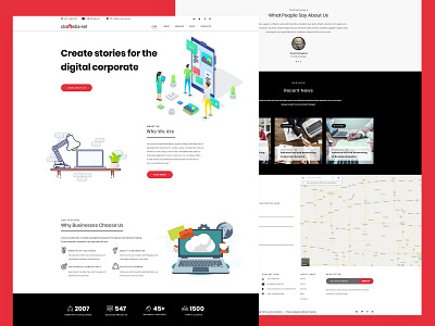 Extra - Software, Web App Company free psd template version-01