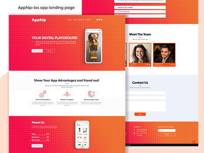 Apphip-ios app landing page design