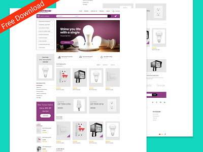 Lightingbd is a redesign for a Corporate e-commerce Company. adobe xd agency branding bulb business business solution corporate custom design design e commerce free freebie freebies light o commerce ui ux web wholesale xd