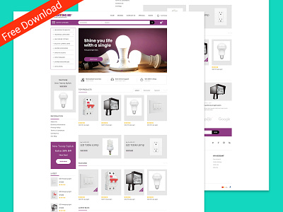 Lightingbd is a redesign for a Corporate e-commerce Company.