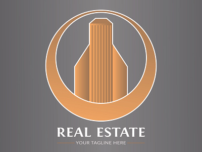 Real Estate Company Logo branding design flat illustration logo vector