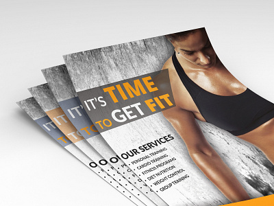 Gym Flyer a4 b2b branding brochure design business company company branding company card creative design flat flyer design illustrator photoshop print