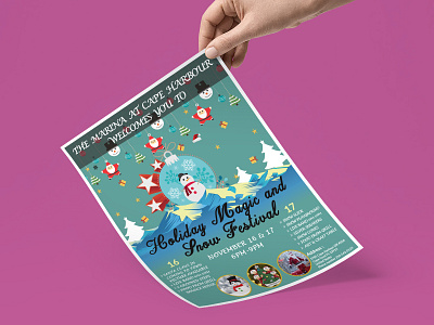 Christmas Flyer a4 b2b branding business christmas flyer company company branding creative design flat flyer design illustrator photoshop print