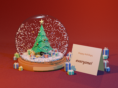 🎄 blender christmas holidays lowpoly3d