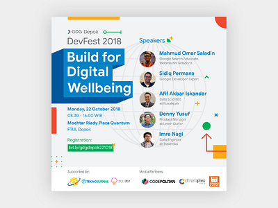 DevFest 2018: Build for Digital Wellbeing (Digital Poster) event google poster