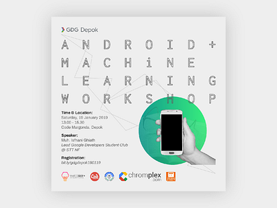 Android + Machine Learning Workshop event google poster