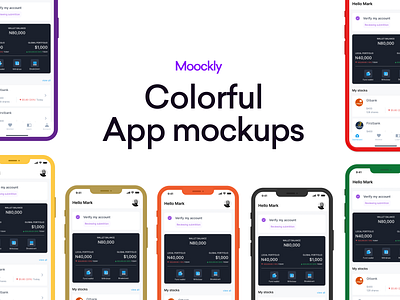 Moockly app design app mockup dashboard design mobile mockplus mockup mockup template mockups modern ui uidesign vector web mockup