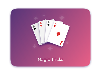 Magic Tricks Icon ace of hearts aces card magic magic cards magic trick playing card stars