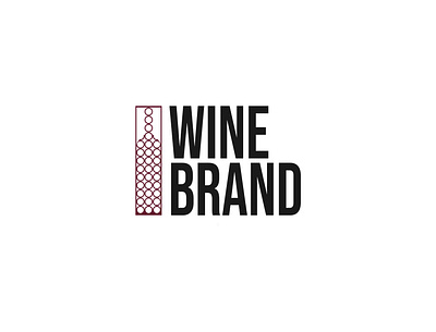 Wine Brand Logo branding design illustration logo wine