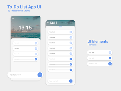 To-Do List App UI app design mobile app to do list