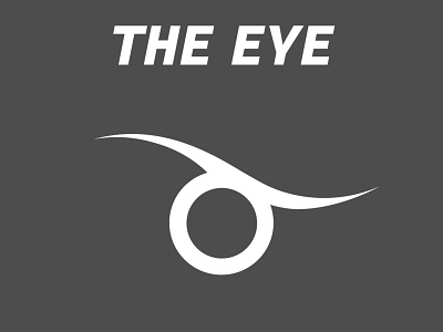 The Eye Monochrome branding design flat for sale golden ratio illustration logo vector