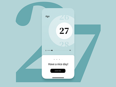 Age picker ui