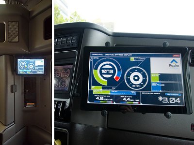 DNG In-Truck Display Installed dash board display gauges ui