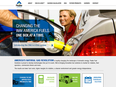 Peake Fuel Solutions Website fuel home page homepage peake website