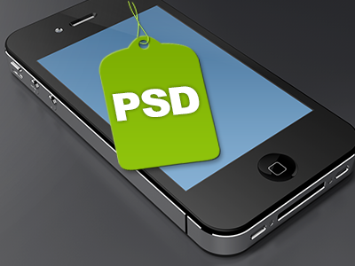 Iphone4 Template PSD 3d graduation iphone light metal psd render se7en texture