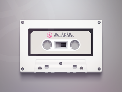 Dribbble Tape dribbble gradient music play recorder seven tape white