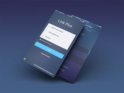 Login&slide menu account app create ios login menu seven