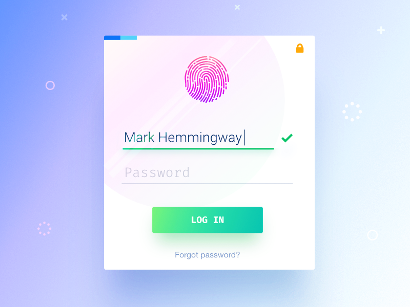 Secure Login by Carbon Copy on Dribbble