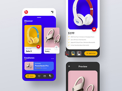 Ecommerce App app application beats by dre color ecommerce ecommerce app explore mobile mobile ui ui