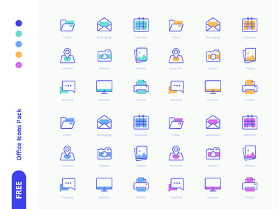 Freebies Office Icons Pack branding free free app freebie icon icons icons set letter mark sketch svg trending vector