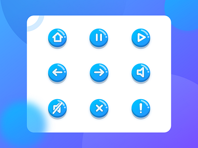 Navigation icons | Guicon Gradient