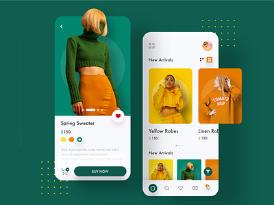 E-commarce Fashion App app app design app animation branding color design ecommerce app explore fashion fashion app landing minimal shop app shop design trending ui ux
