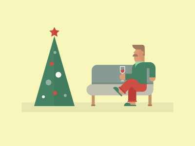 Festive Lounging christmas festive geometric holidays lounging punch