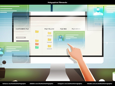 Holographical Filetransfer