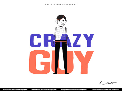 Crazy_Guy character design crazy guy design guy illistration vector