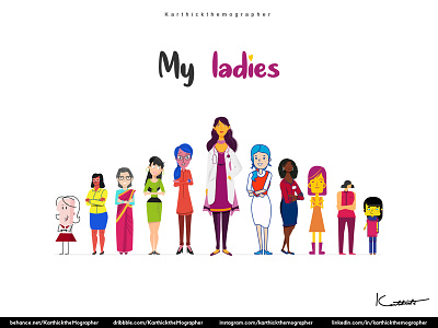 My Ladies❤️👸🏻 character design design design of the day designing dribbble illustration ladies vector