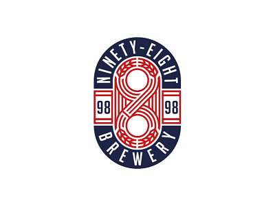 98 Brewery logo design