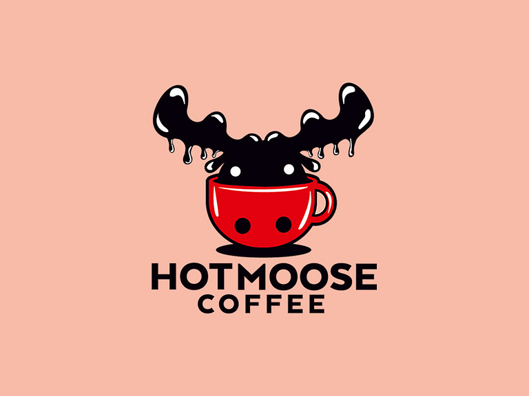 Hot Moose Coffee by Wintrygrey on Dribbble